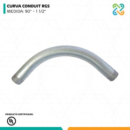 CURVA CONDUIT RGS MEDIDA: 90° - 1 1/2” UL