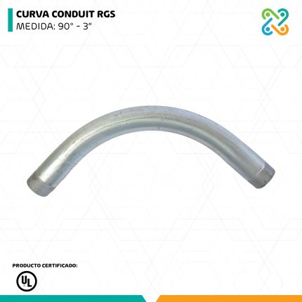 CURVA CONDUIT RGS MEDIDA: 90° - 3” UL