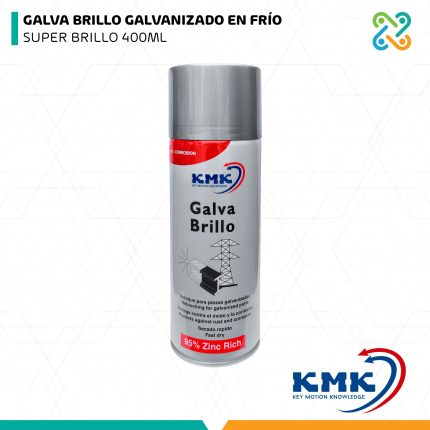 GALVA BRILLO GALVANIZADO EN FRÍO SUPER BRILLO 400ML KMK