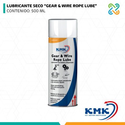 LUBRICANTE SECO “GEAR & WIRE ROPE LUBE” CONTENIDO: 500 ML KMK