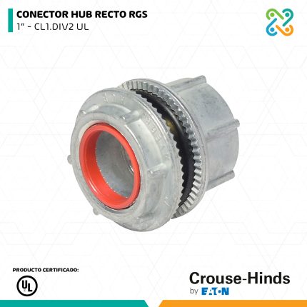 CONECTOR HUB RECTO RGS 1” - CL1.DIV2 UL CROUSE HINDS