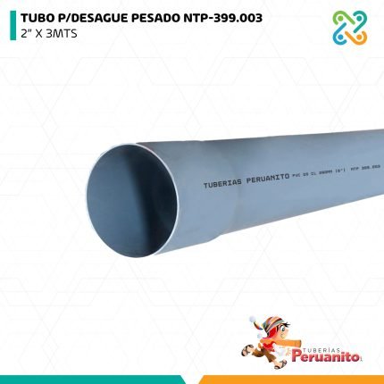 TUBO P/DESAGUE PESADO NTP-399.003 2" X 3MTS PERUANITO