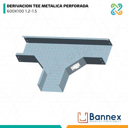 DERIVACION TEE METALICA PERFORADA 600X100 1.2-1.5 BANNEX